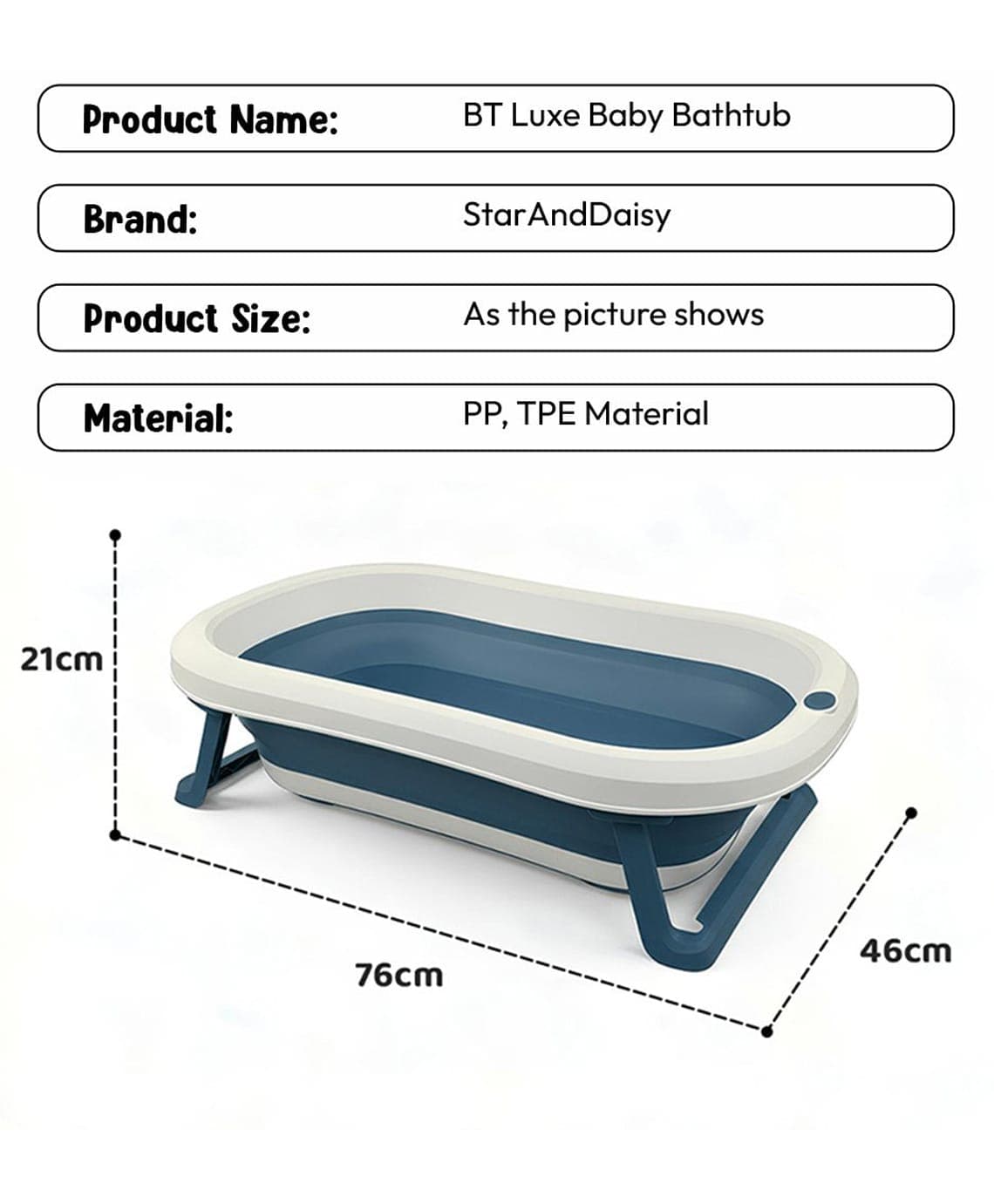 StarAndDaisy Baby Bath Tub - View 3