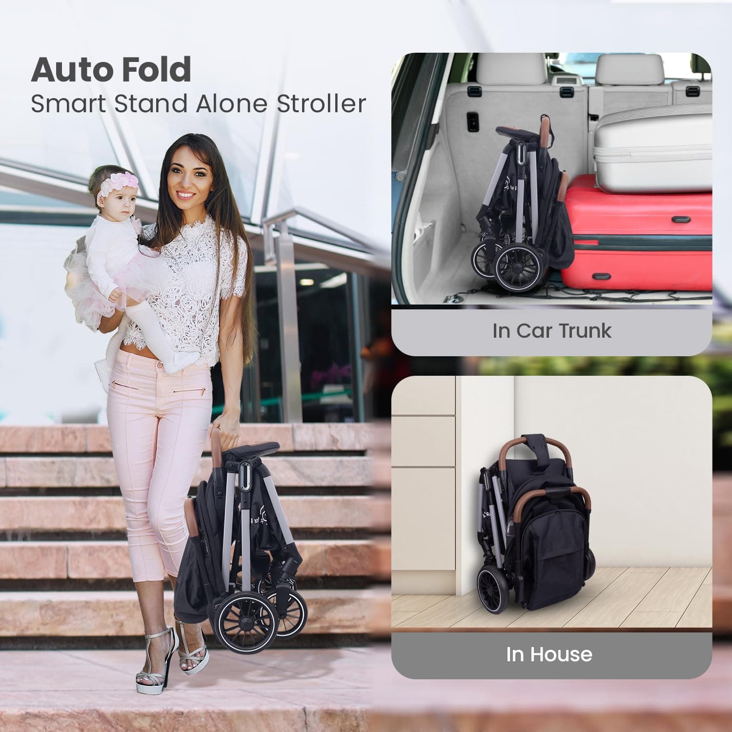 R for Rabbit Auto-Fold Stroller - View 2